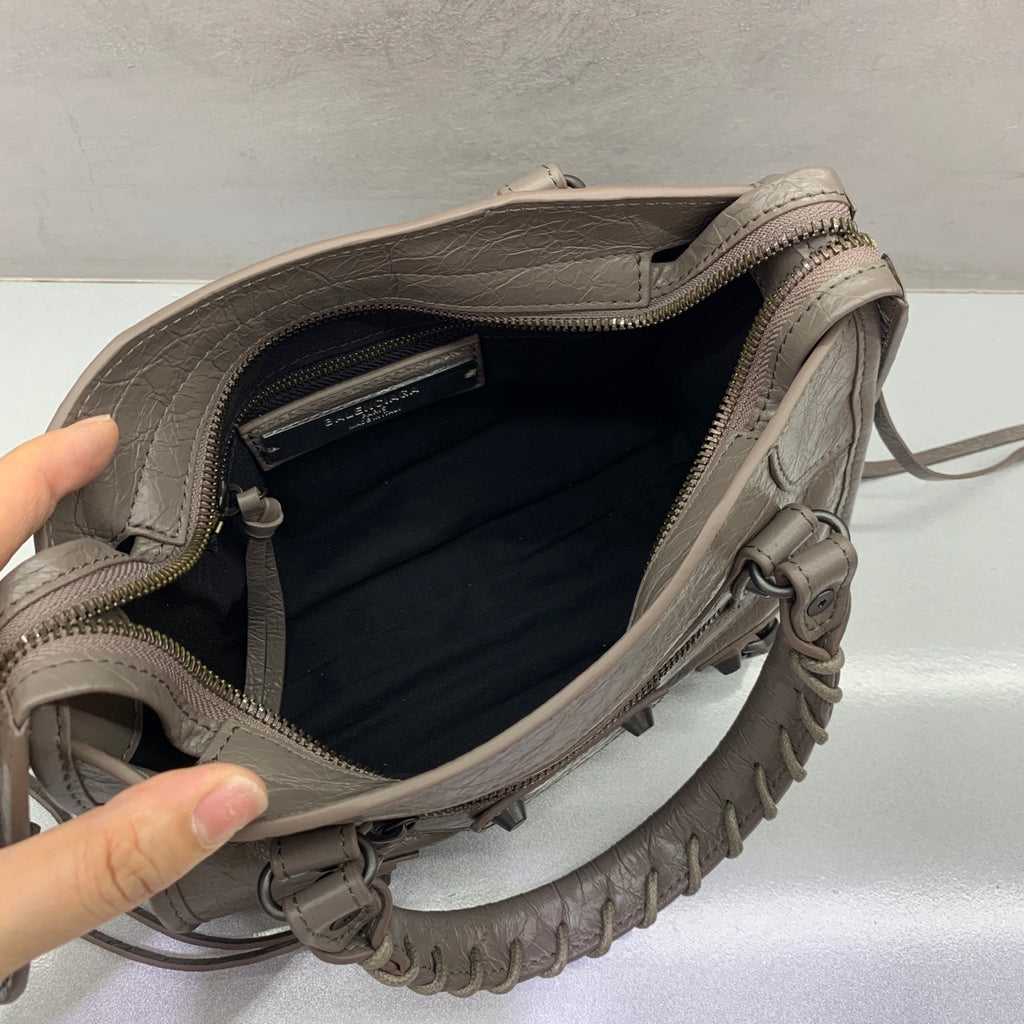 Bolsa Balenciaga Le City Mini 23x10x16cm cinza