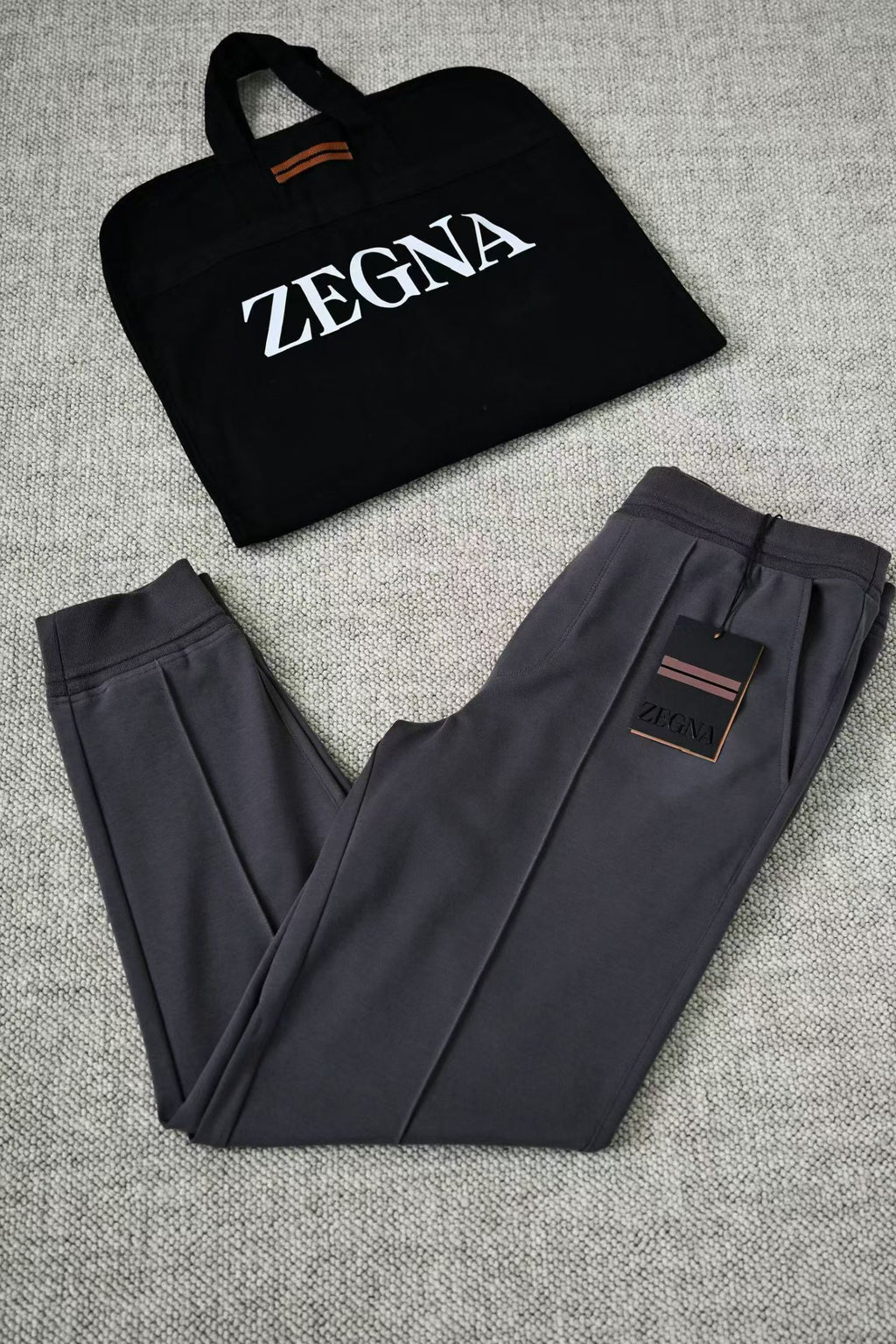 Conjunto Moletom Zegna Cinza