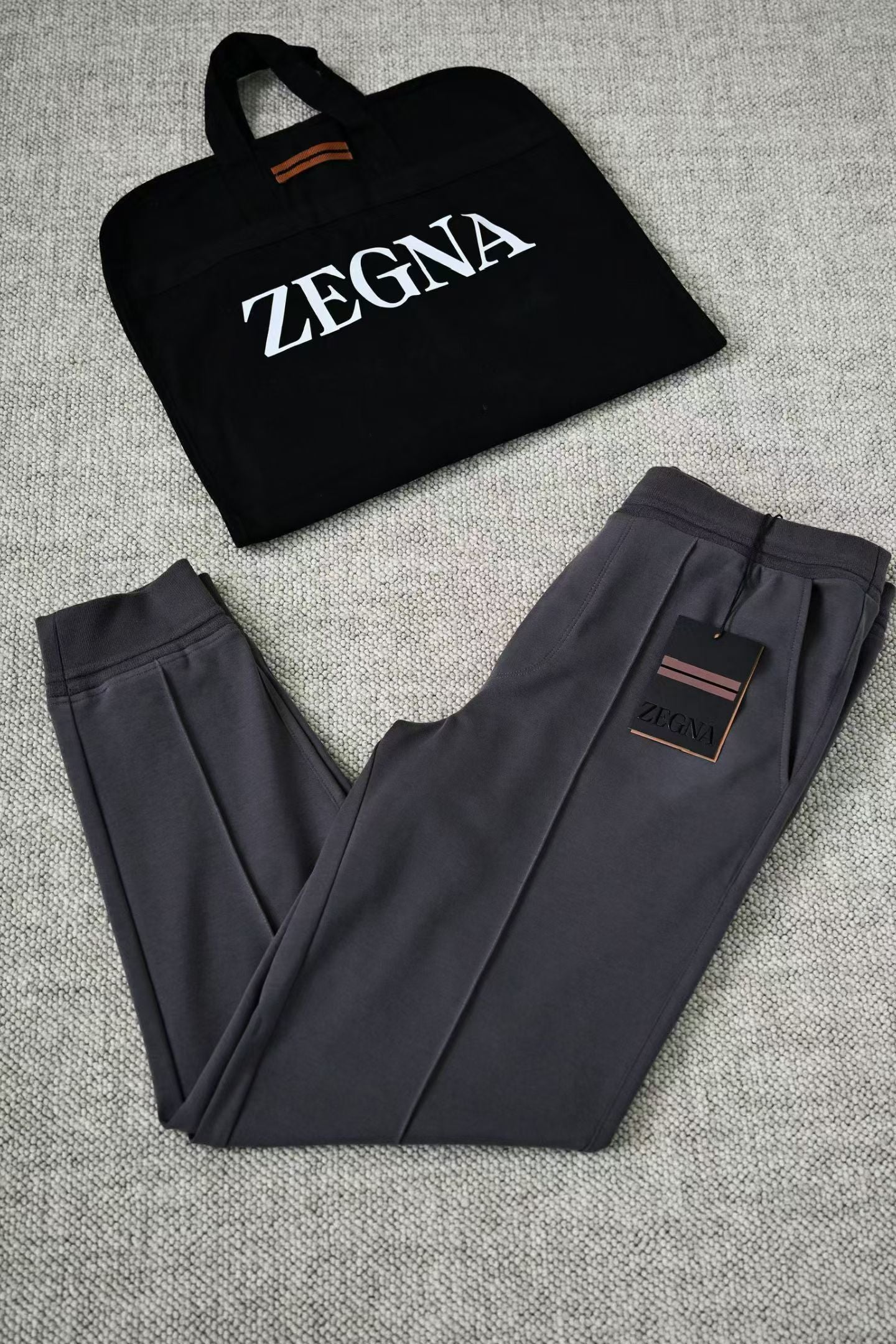 Conjunto Moletom Zegna Cinza