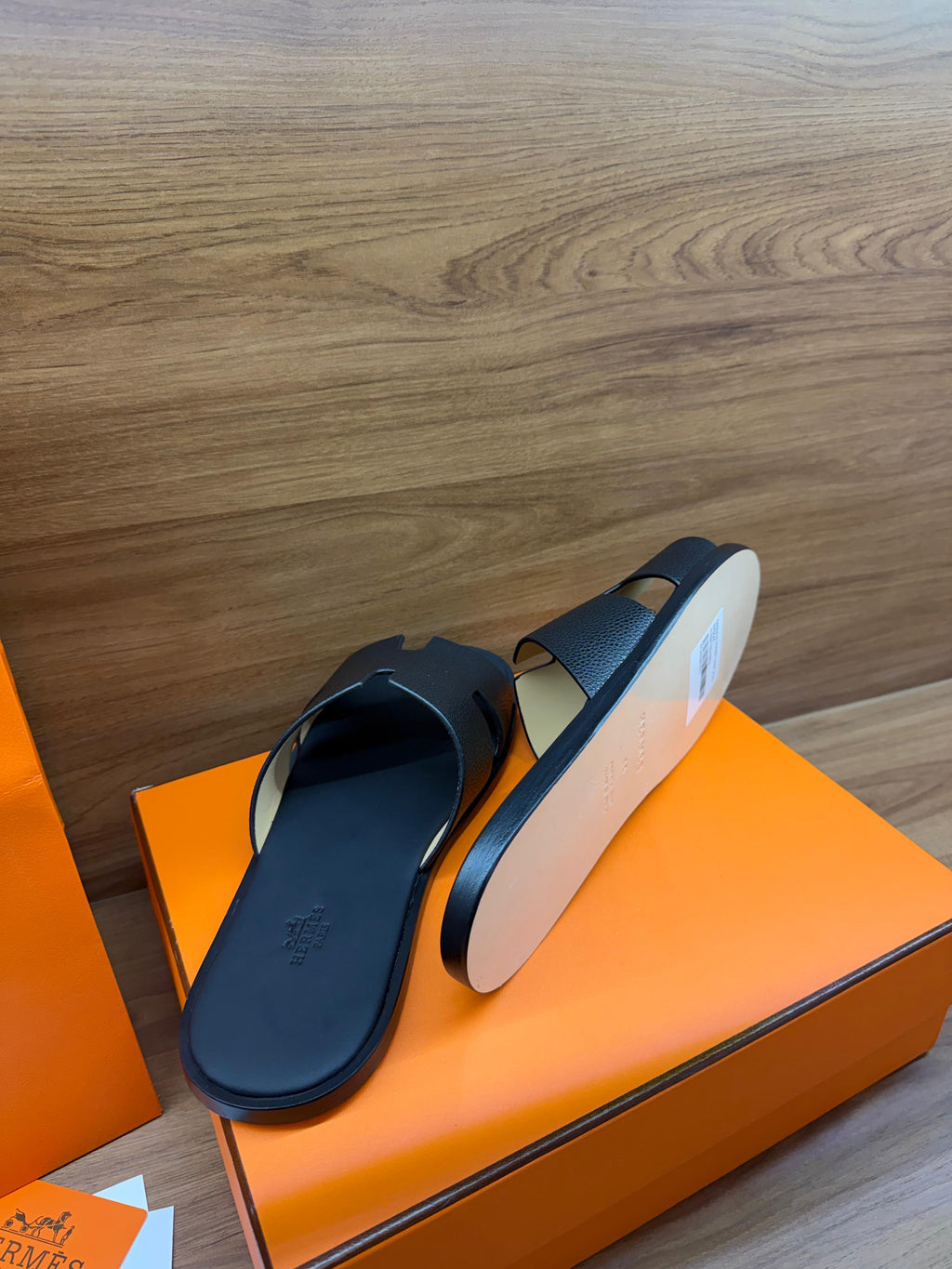 Chinelo Hermès Preto