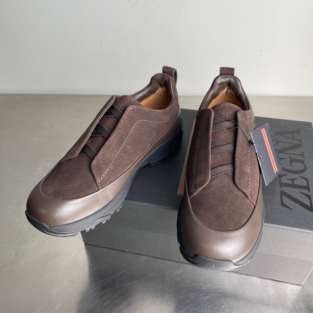 Zegna Triple Stitch Monte marrom