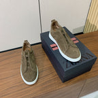 Zegna Triple Stitch em Camurça Verde