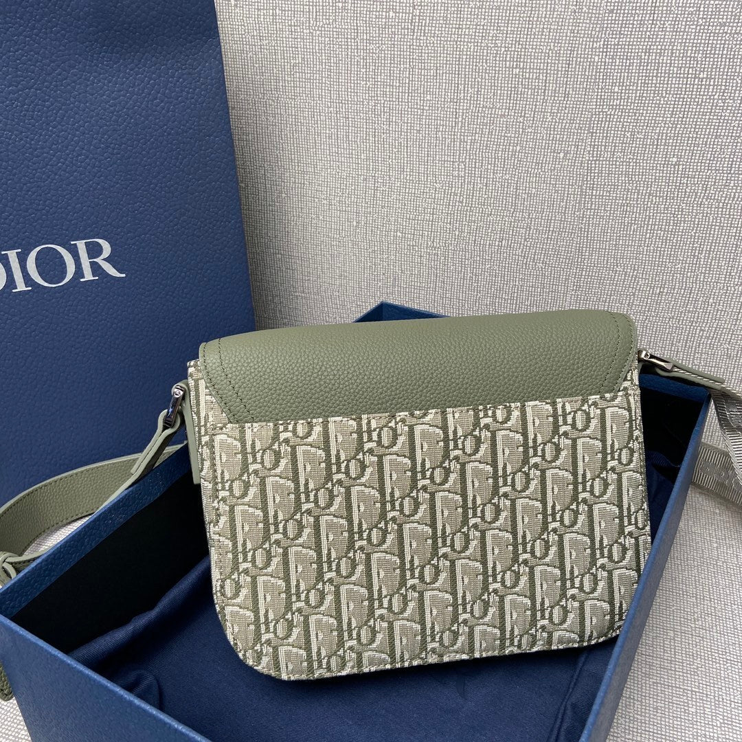 Bag Dior Saddle Messenger Pequena Verde 23x18x6CM