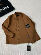 Camisa Social Zegna Caramelo