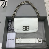 Bolsa Balenciaga BB Soft 23.5x14cm  branca