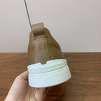Zegna Triple Stitch Secondskin Couro Marrom Camelo