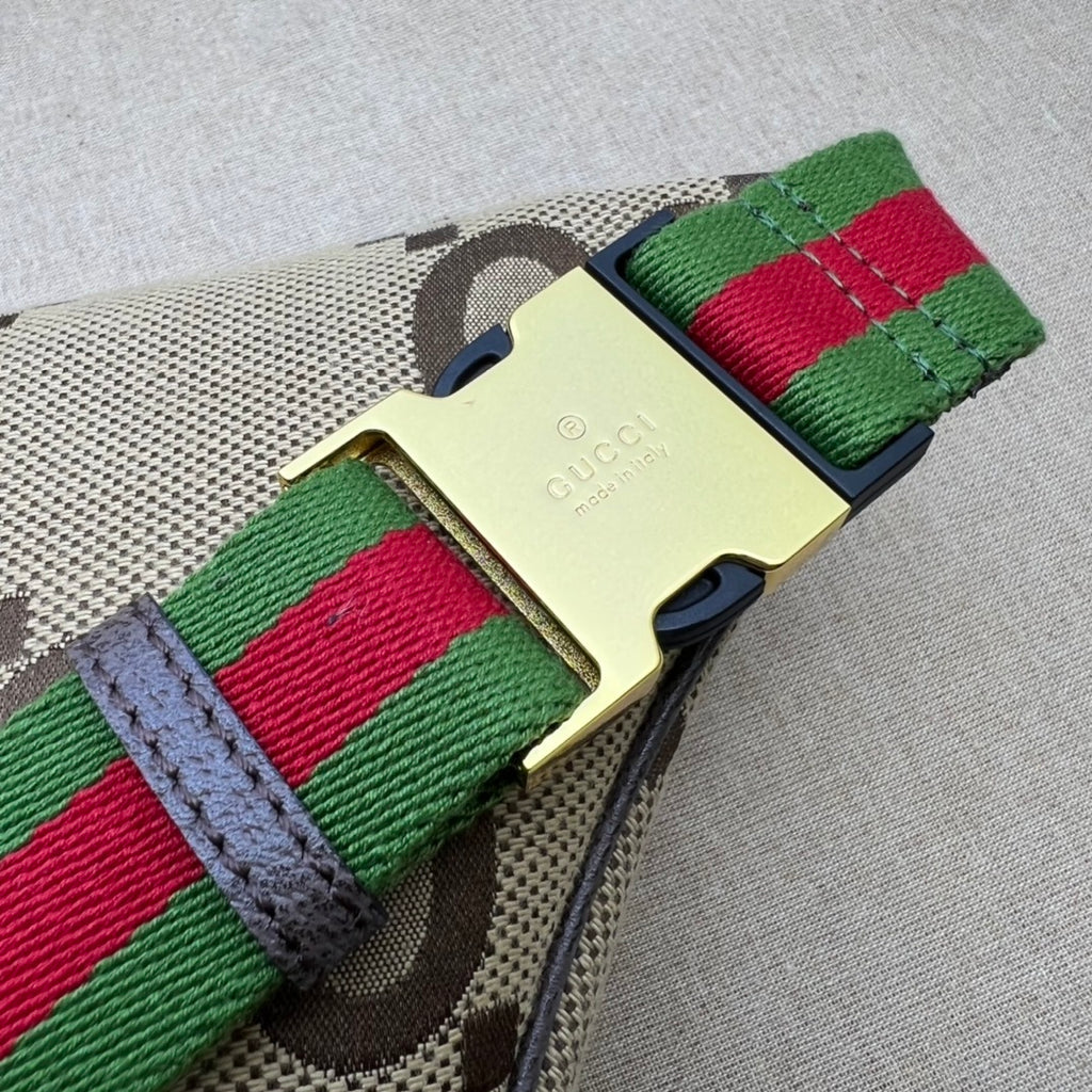 Pochete Gucci GG Jumbo Marrom 39X17X4cm