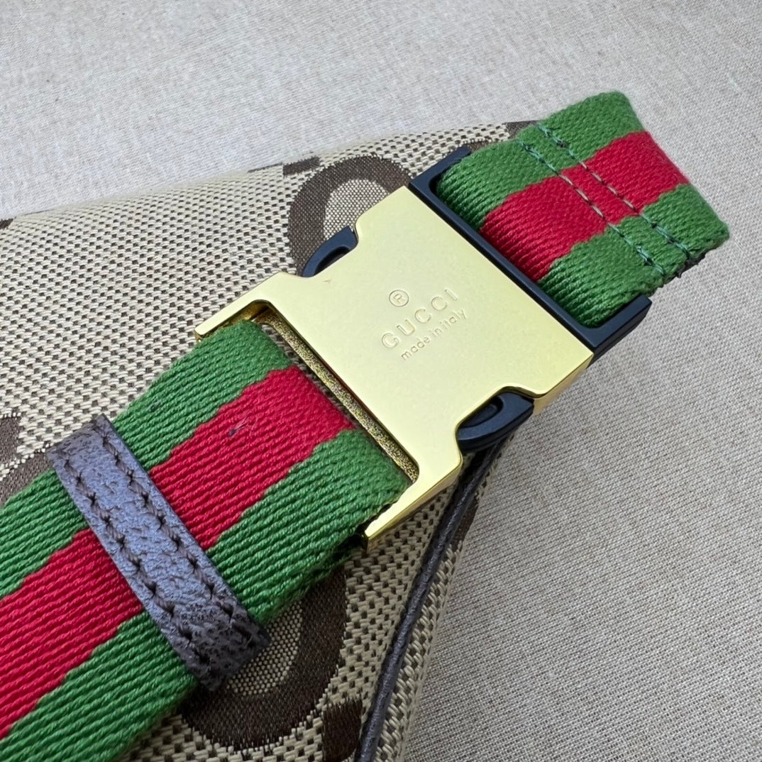 Pochete Gucci GG Jumbo Marrom 39X17X4cm