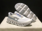 Tênis On Running Cloudmonster 3 branco/cinza
