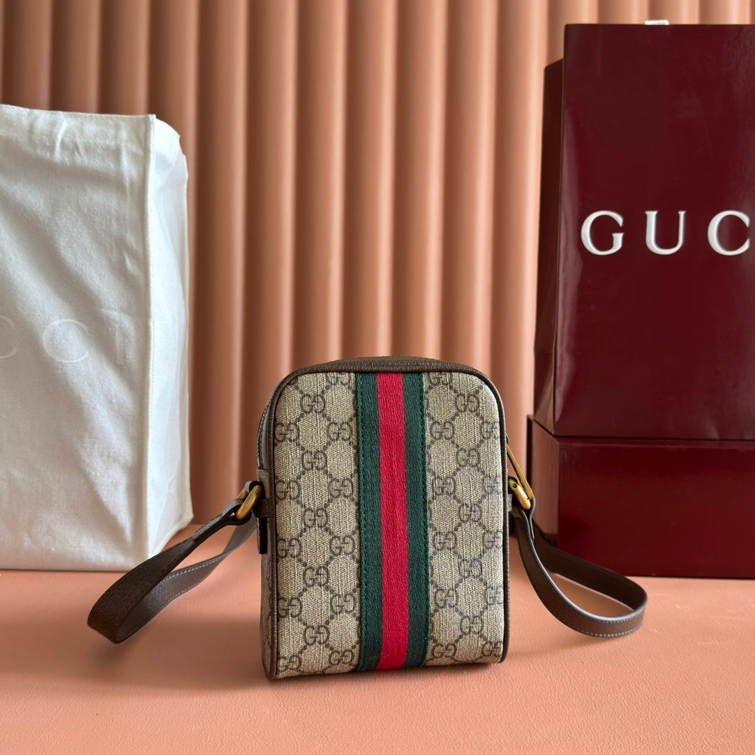 Bag Gucci GG Supreme Ophidia Mini 14.5x18x6cm