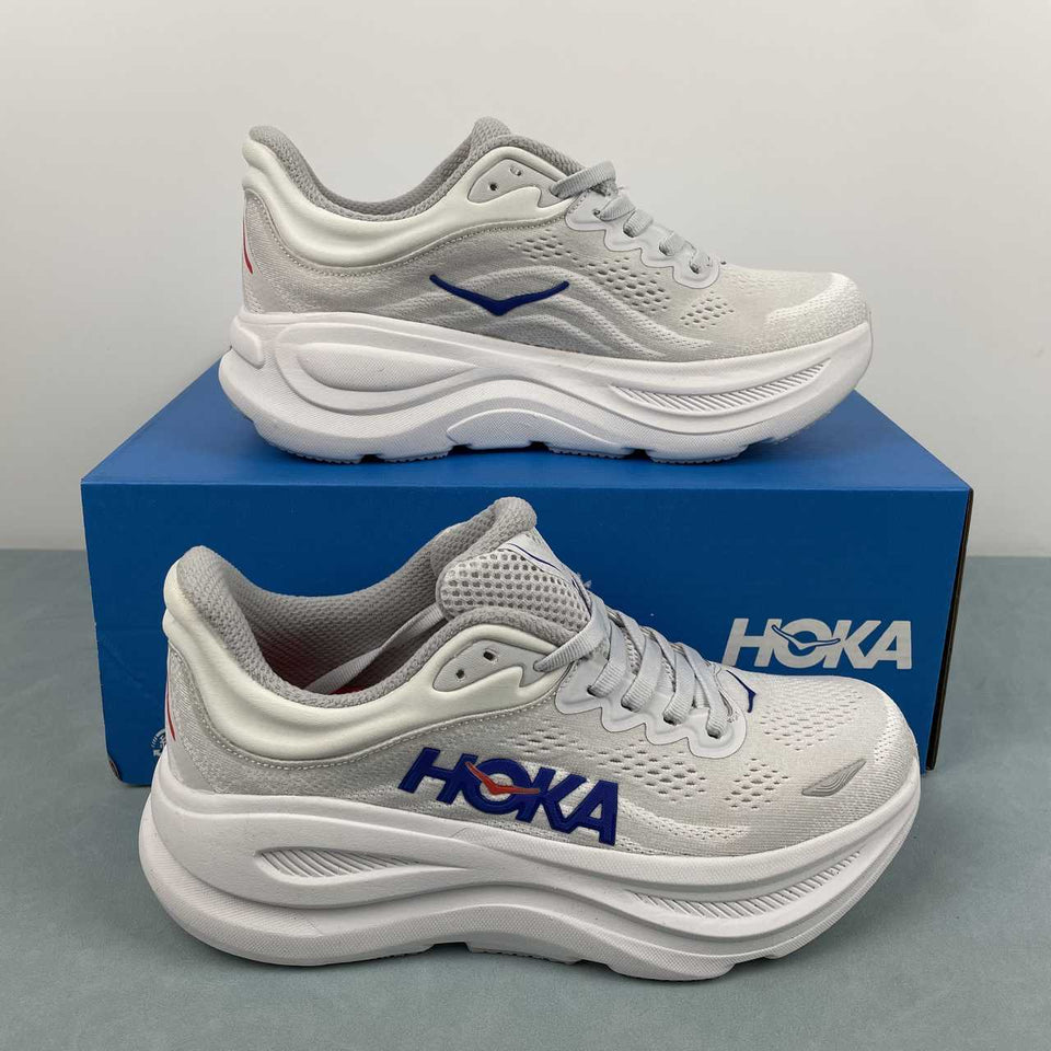 Tênis HOKA One One Bondi 9 Branco/Azul