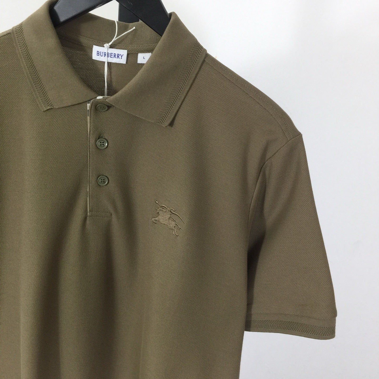 Camisa Polo Burberry de algodão Cavalo verde