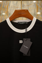 Camiseta Dolce & Gabbana D&G de algodão com bordado Preta