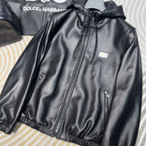 Jaqueta Dolce & Gabbana D&G em couro preta