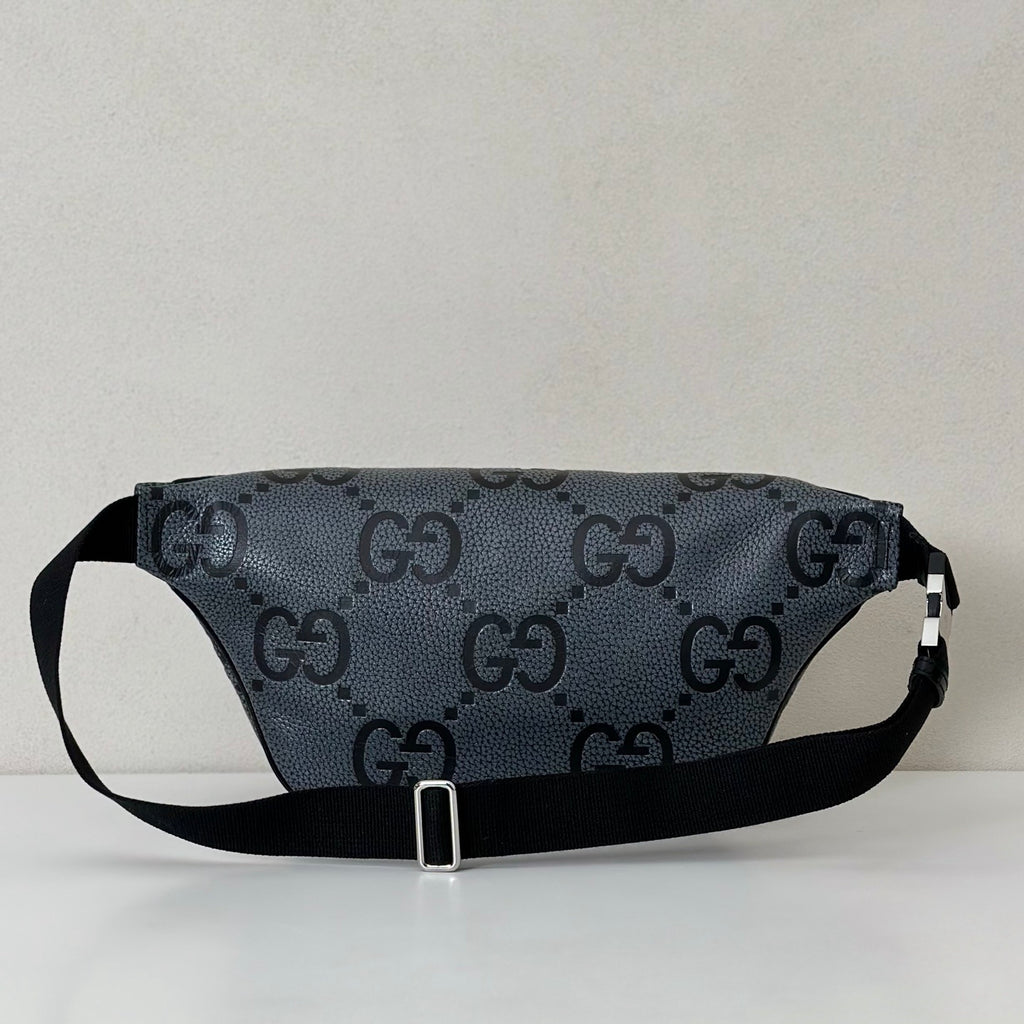 Bag Gucci GG Jumbo Pequena Cinza 28x18x8cm