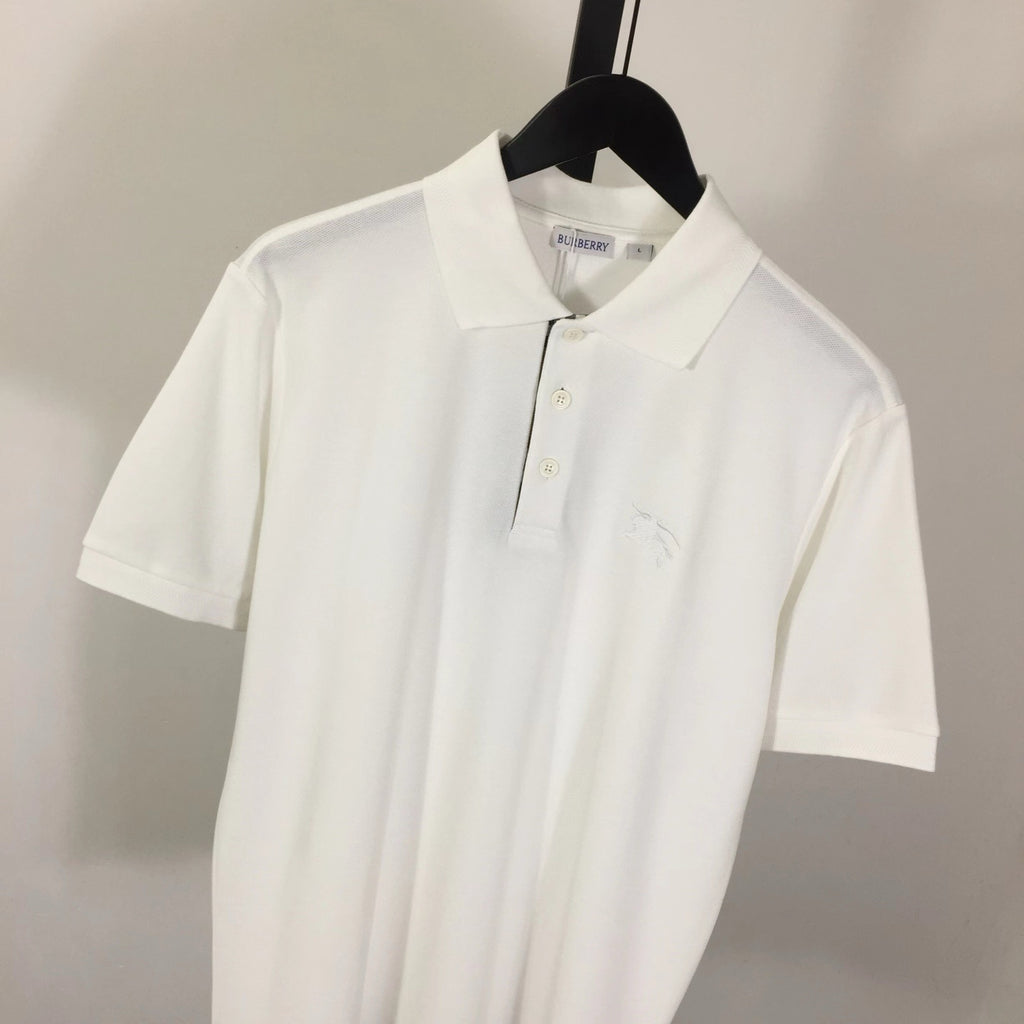 Camisa Polo Burberry de algodão Cavalo branca