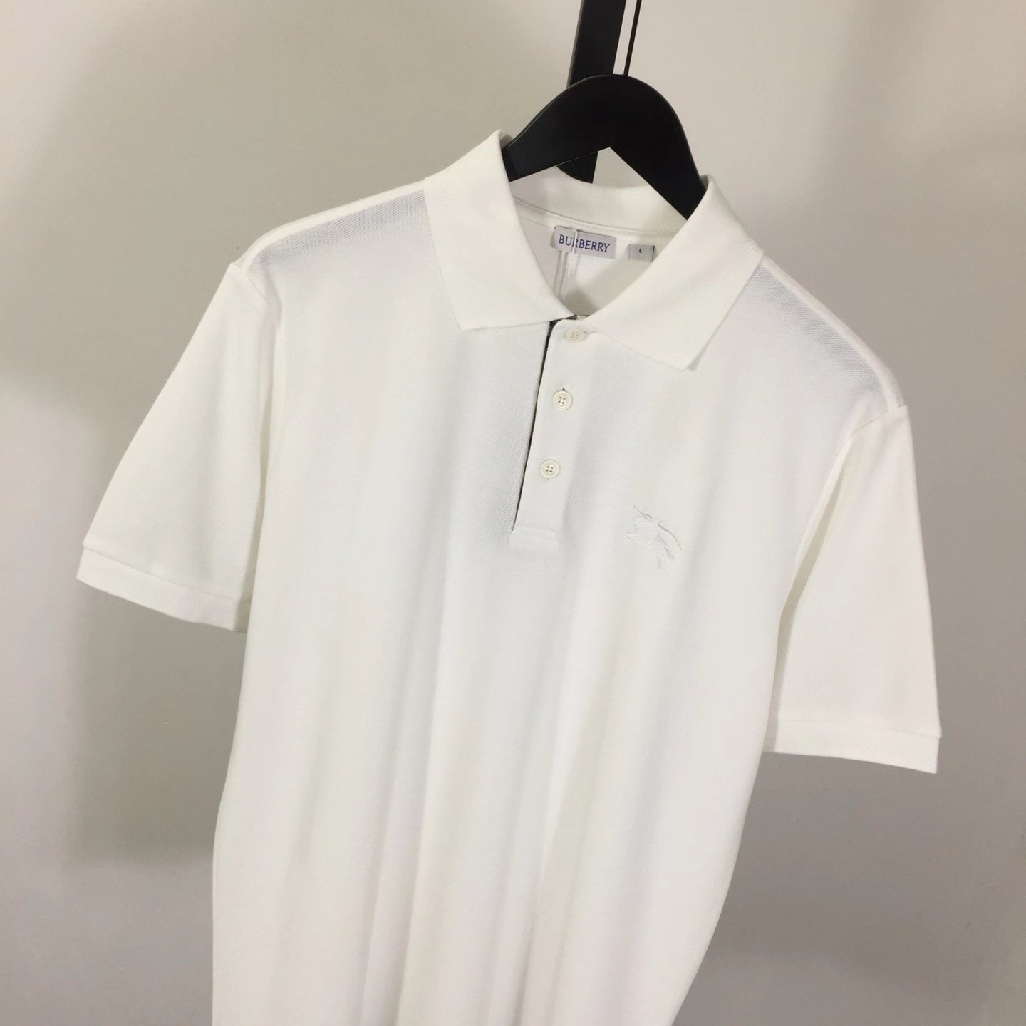 Camisa Polo Burberry de algodão Cavalo branca