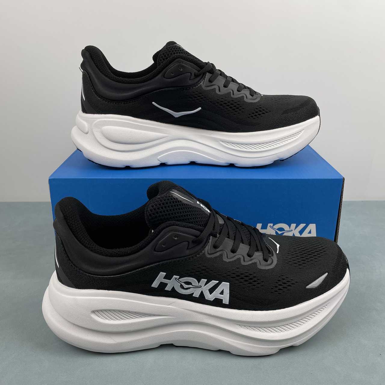 Tênis HOKA One One Bondi 9 Preto/Branco