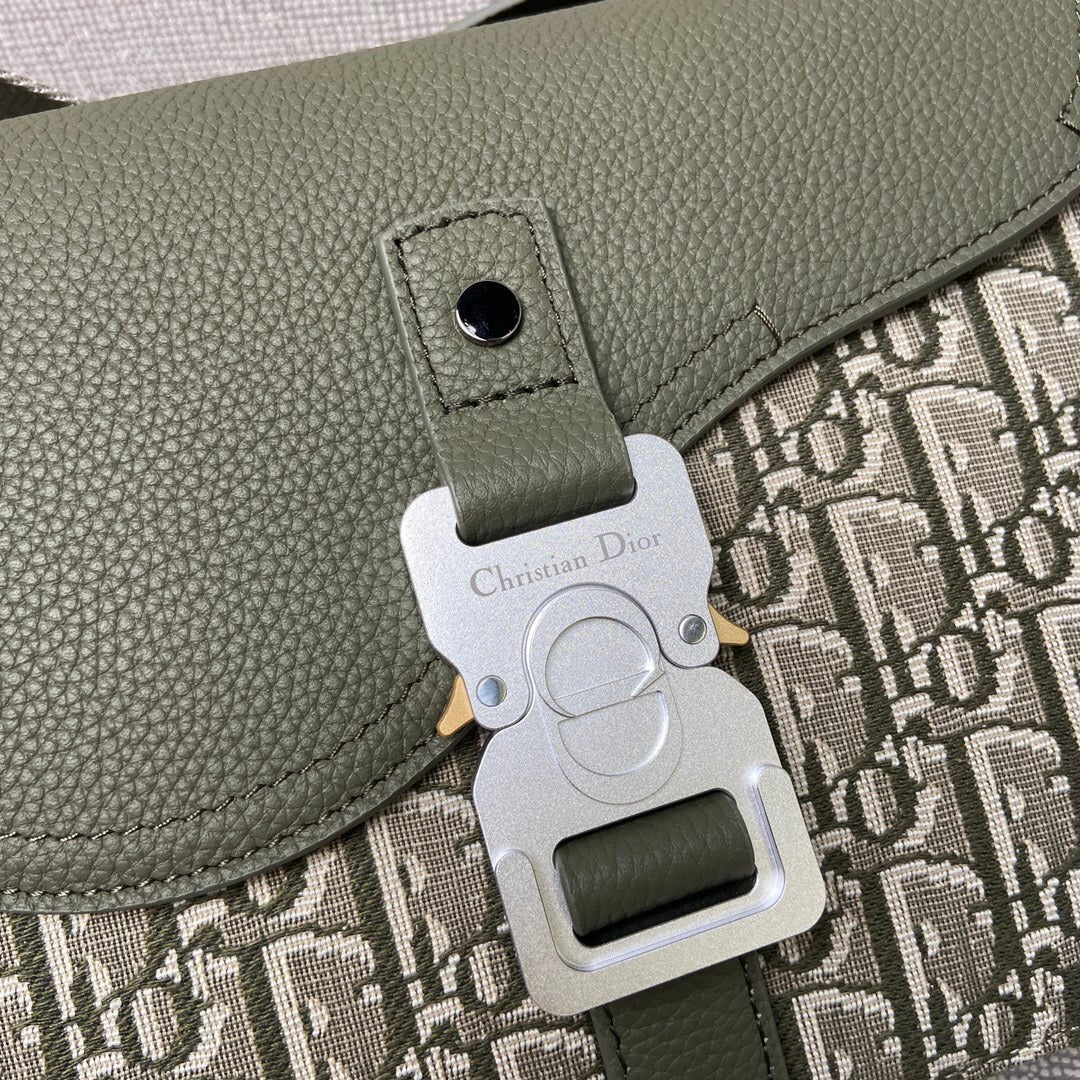 Bag Dior Saddle Messenger Pequena Verde 23x18x6CM
