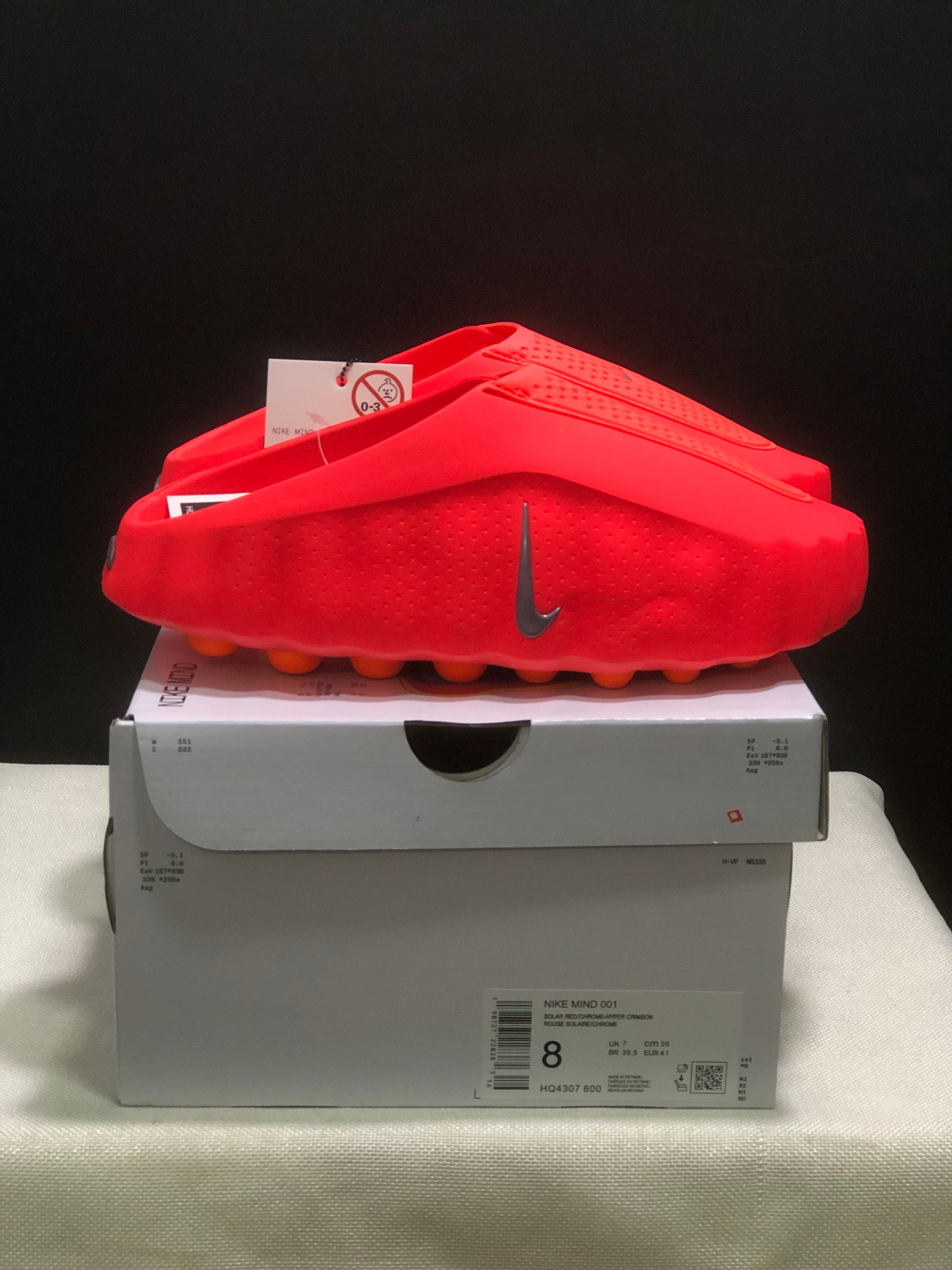 Slide Nike Mind 001 Solar Red Vermelho