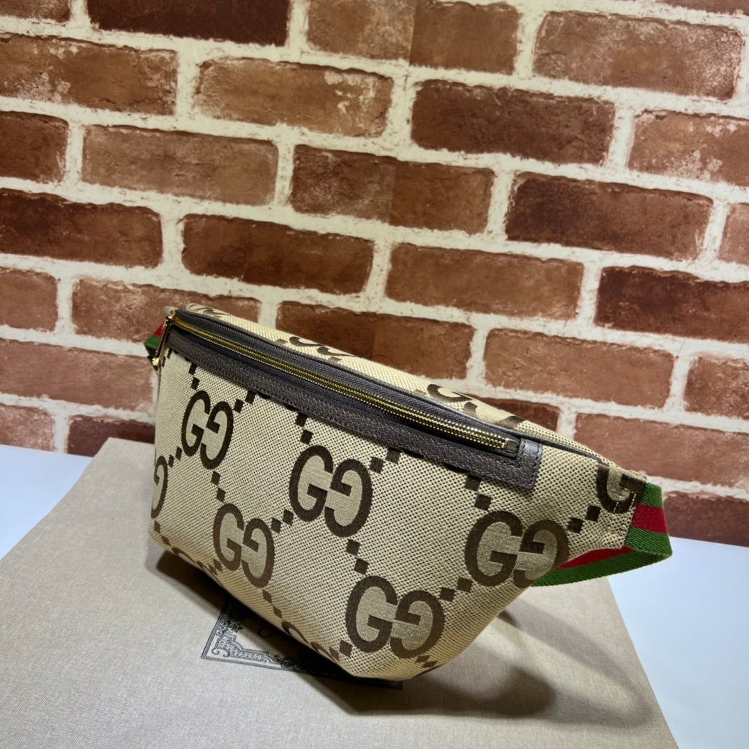 Pochete Gucci GG Jumbo Marrom 39X17X4cm