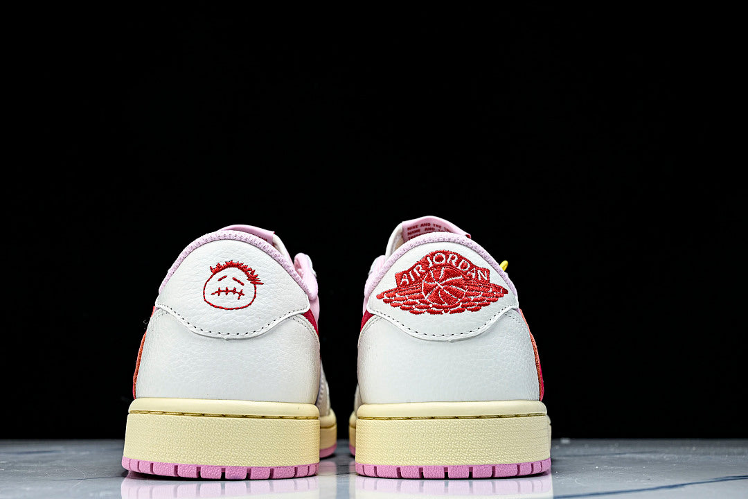 Nike Air Jordan 1 Retro Low OG SP Travis Scott Sail Tropical Pink