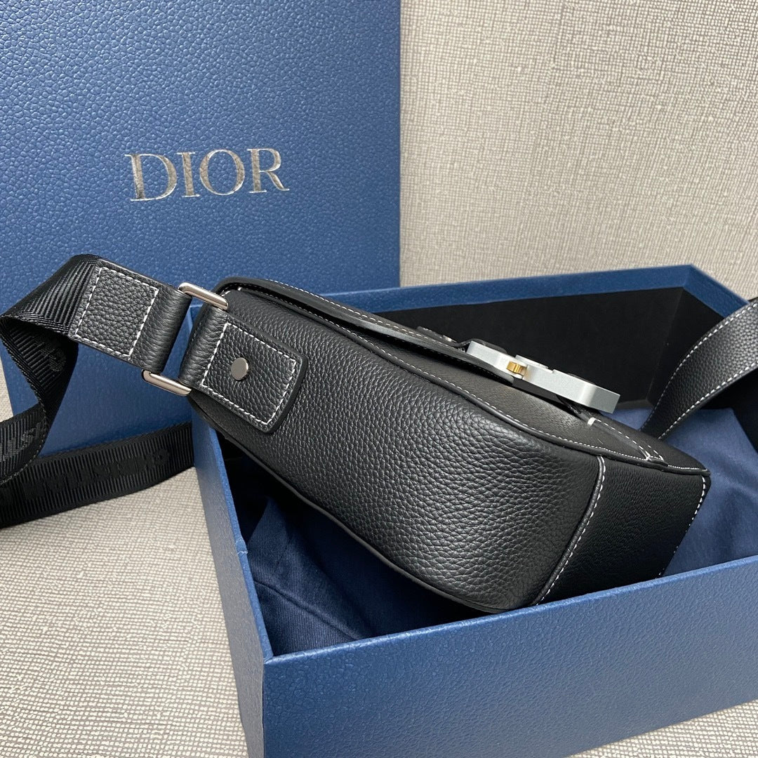 Bag Dior Saddle Messenger Pequena Preto 23x18x6CM