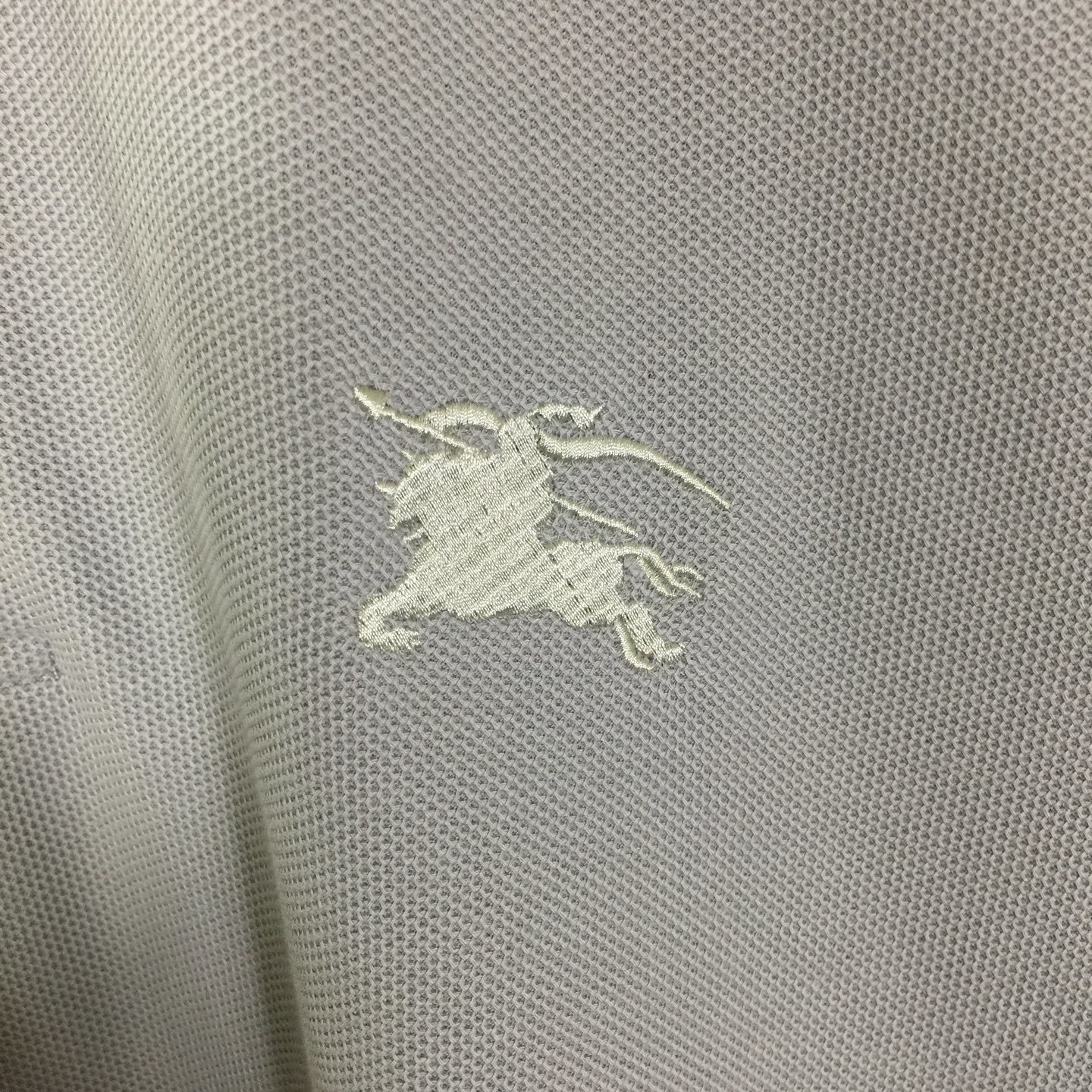 Camisa Polo Burberry de algodão Cavalo cinza