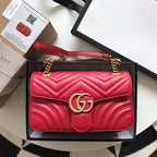 Bolsa Gucci GG Marmont Couro Vermelho Super mini/Média/Grande