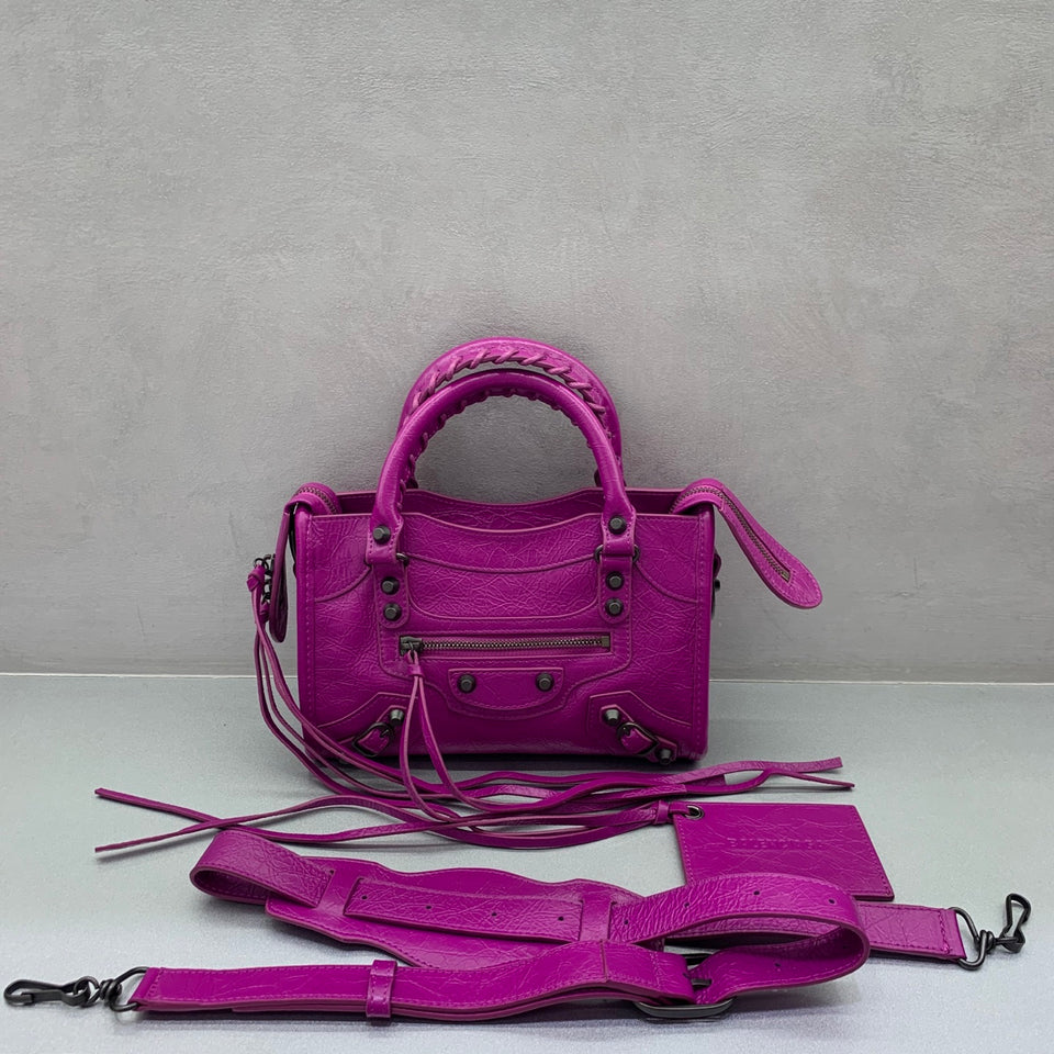 Bolsa Balenciaga Le City Mini 23x10x16cm Rosa