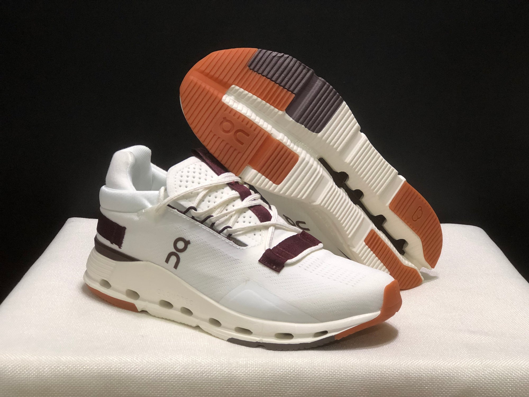 Tênis On Cloudnova 2 Gelo/Bordô