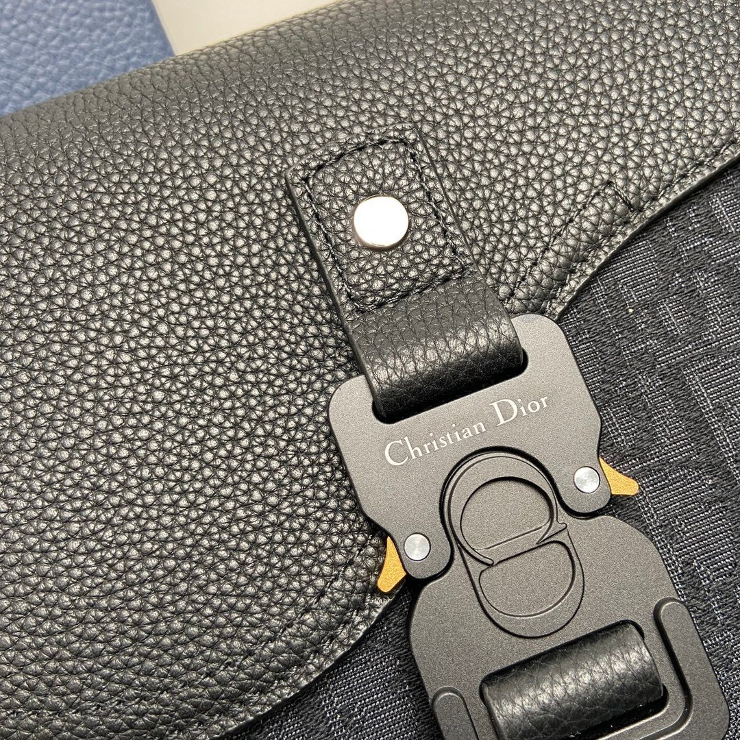 Bag Dior Saddle Messenger Pequena Oblique Azul 23x18x6CM