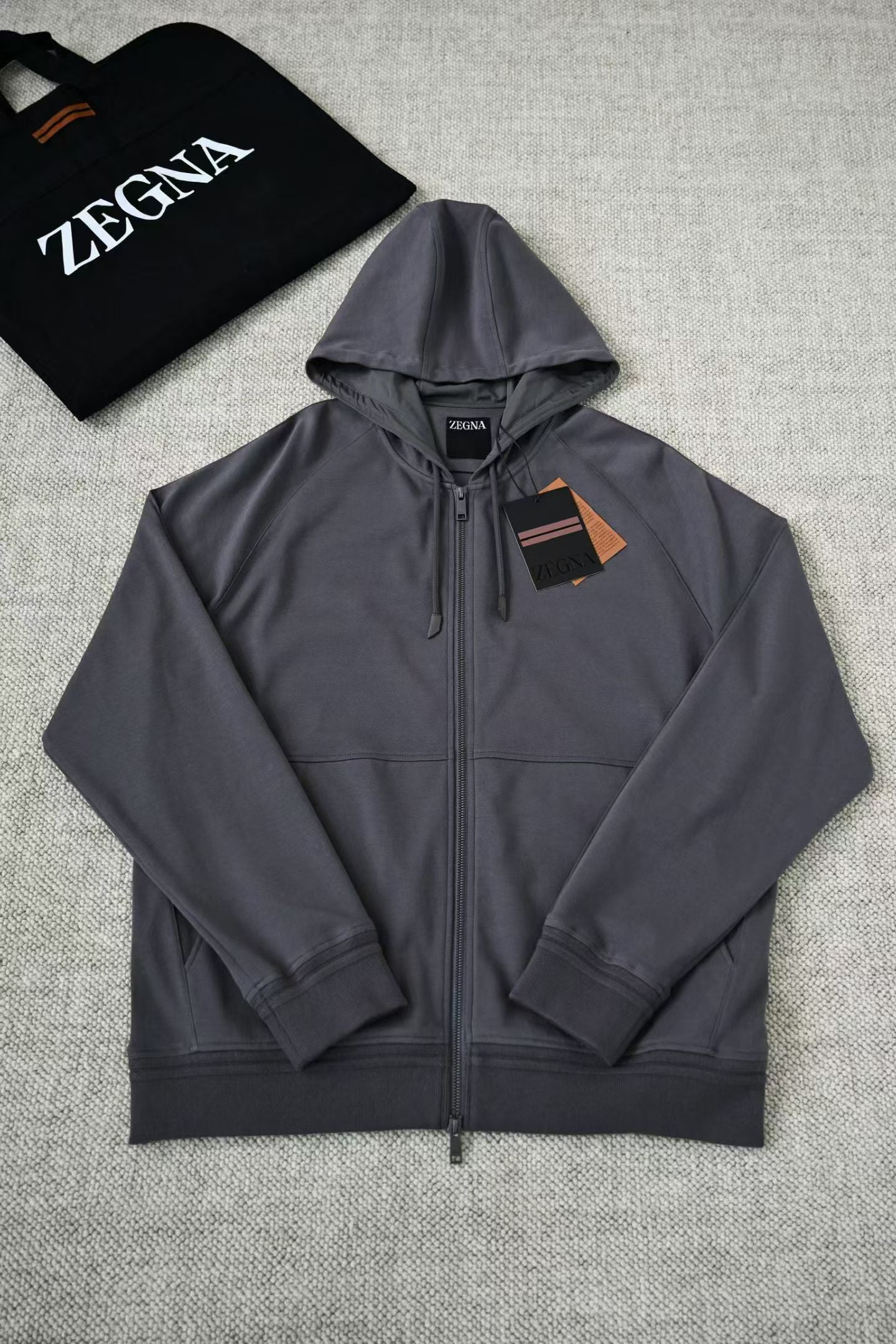 Conjunto Moletom Zegna Cinza