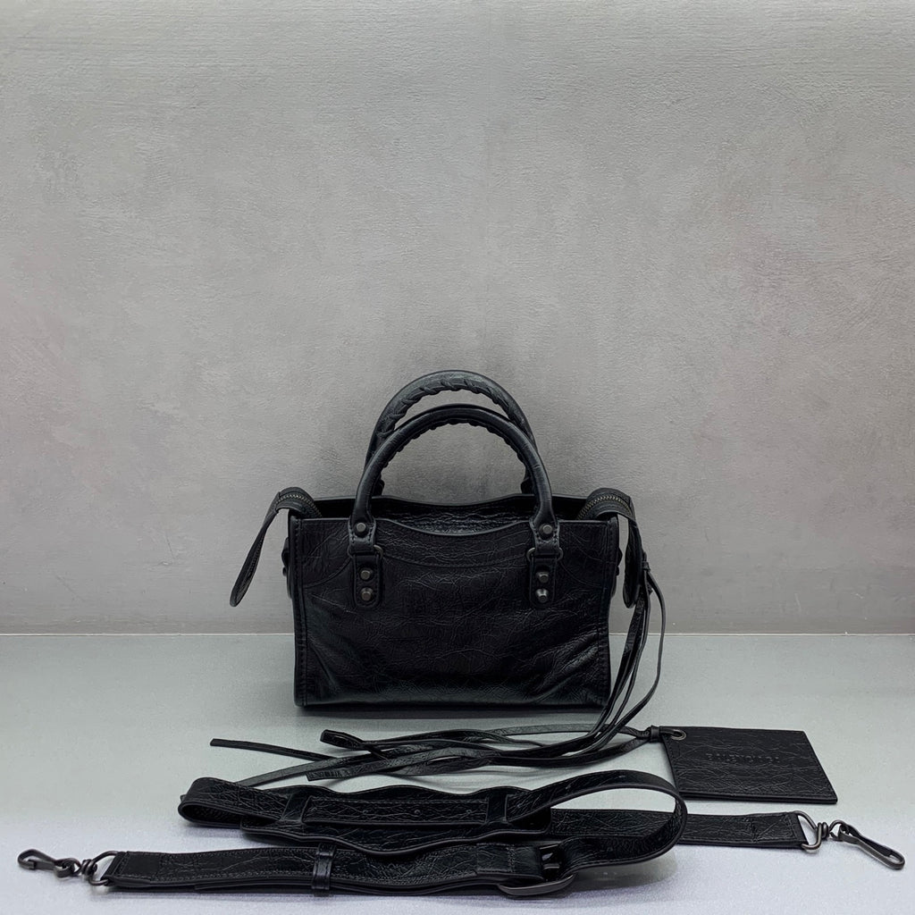 Bolsa Balenciaga Le City Mini 23x10x16cm preta