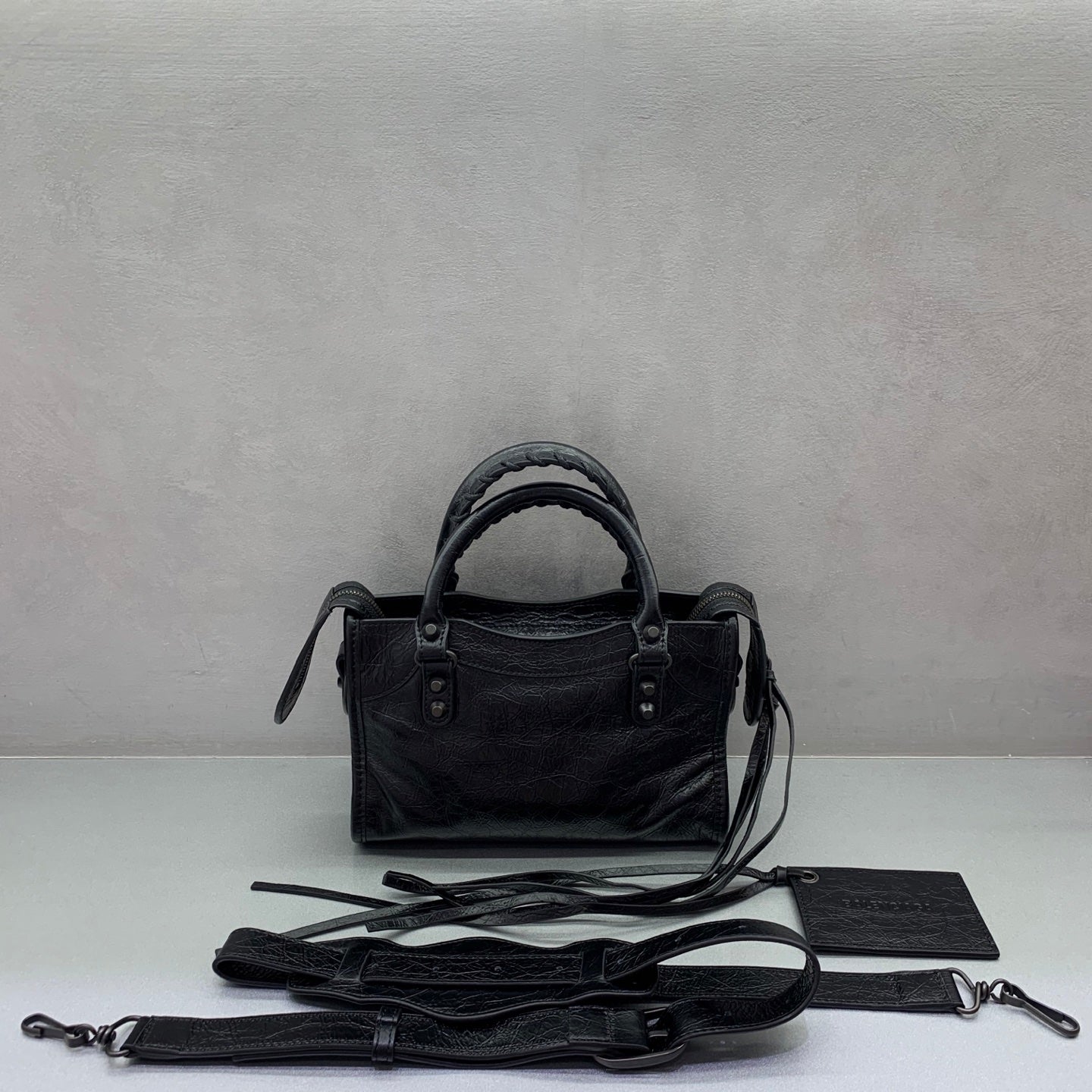 Bolsa Balenciaga Le City Mini 23x10x16cm preta