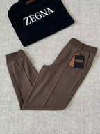 Conjunto Moletom Zegna Marrom