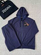 Conjunto Moletom Zegna Azul