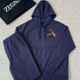 Conjunto Moletom Zegna Azul