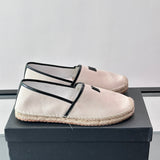 Espadrilhe DG com logo gravado bege