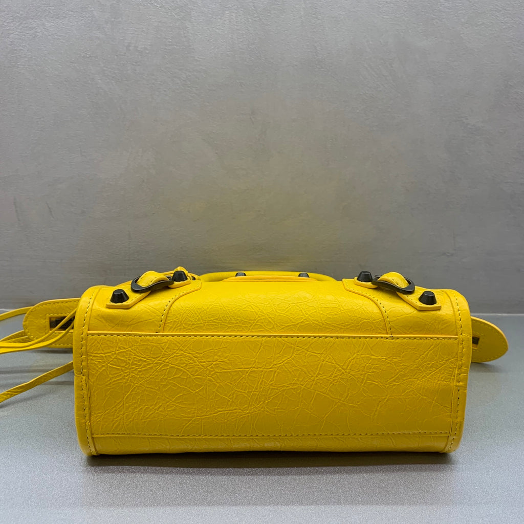 Bolsa Balenciaga Le City Mini 23x10x16cm amarelo