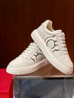 Tênis Ferragamo Gancini em couro Branco