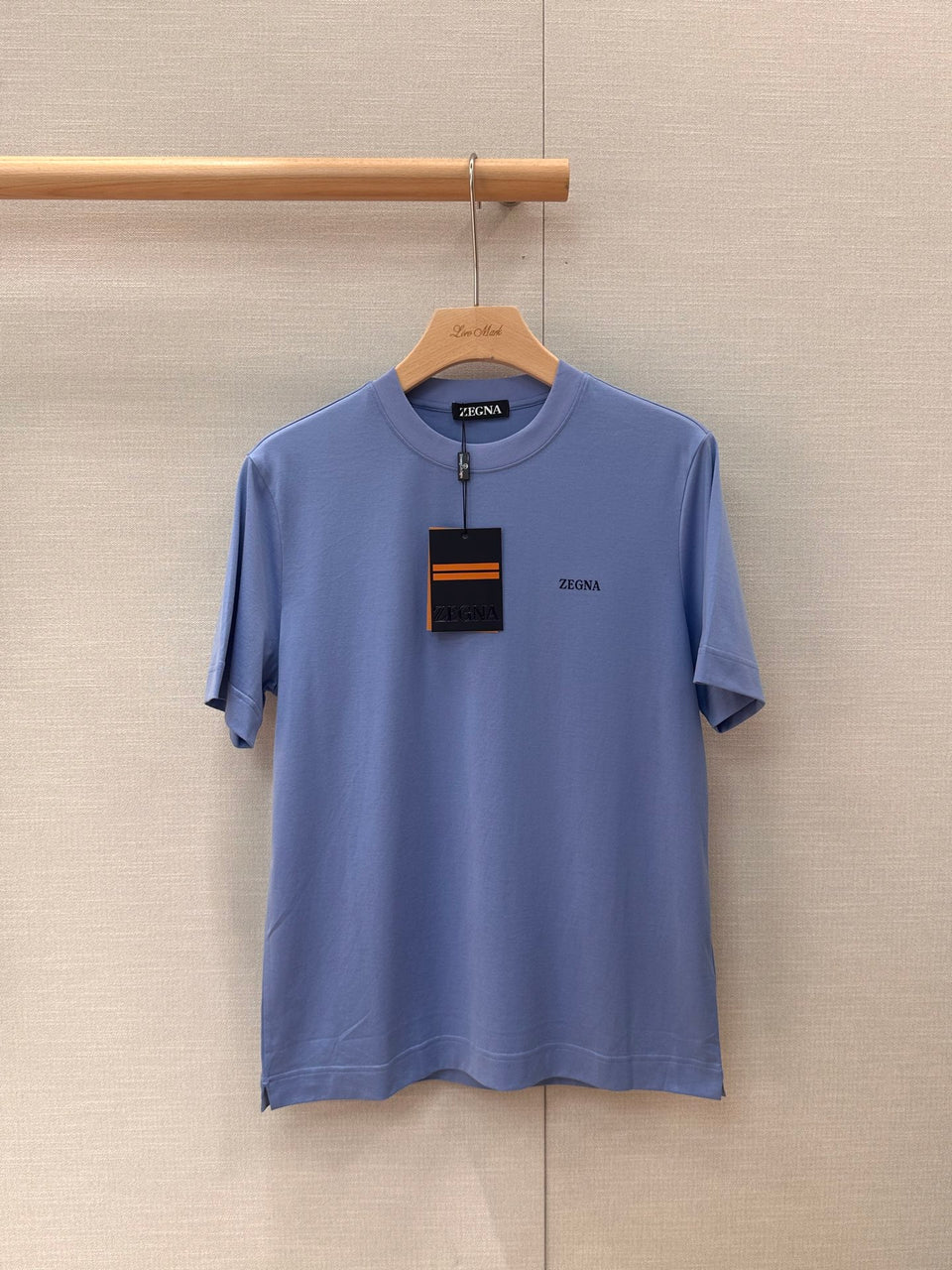 Camisa Algodão Zegna Azul