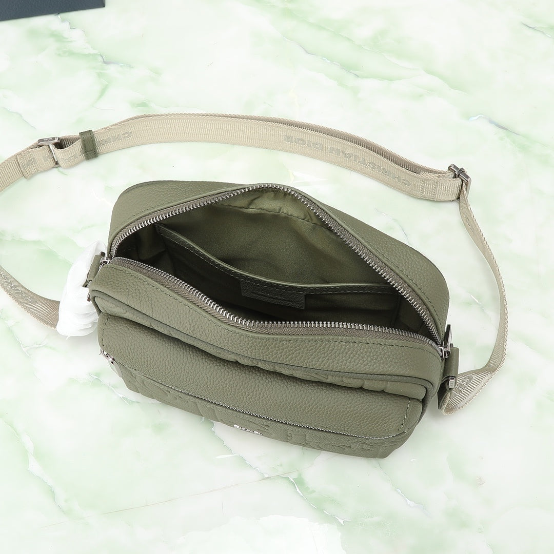 Pochete Dior Rider 2.0 Zipped Messenger Bag Verde 23x17x7.5cm