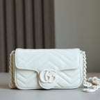 Bolsa Gucci GG Marmont super mini 16.5x10x4.5cm (quatro cores) Logo GG acompanha cor do Couro