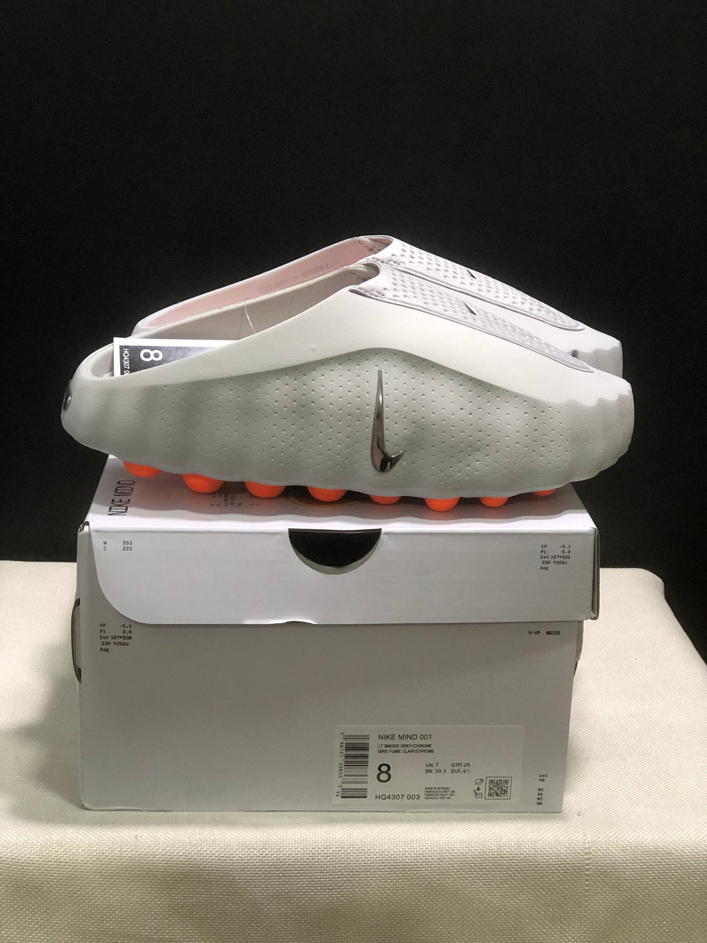 Slide Nike Mind 001 Light Smoke Grey Cinza