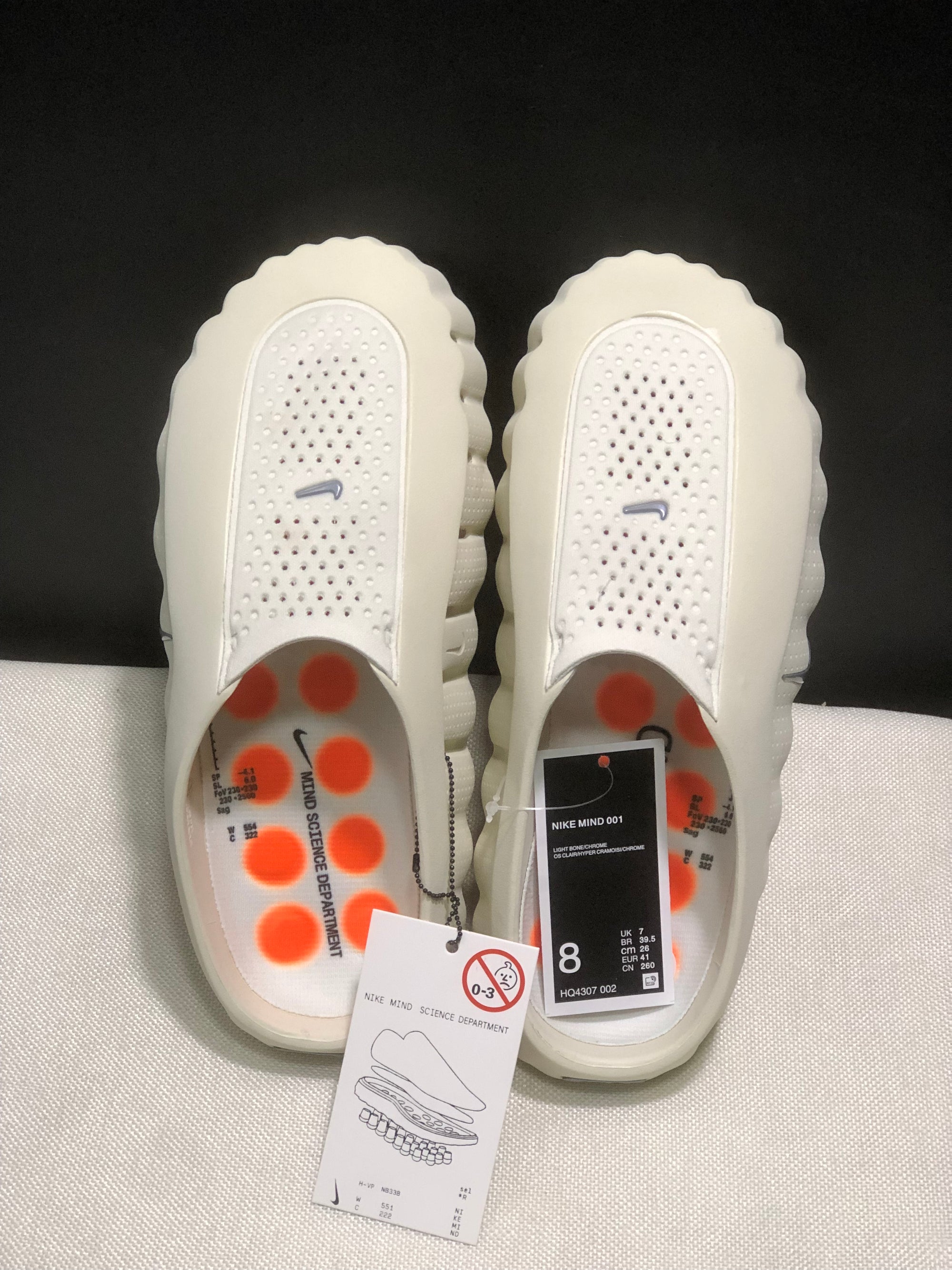 Slide Nike Mind 001 Light Bone Bege