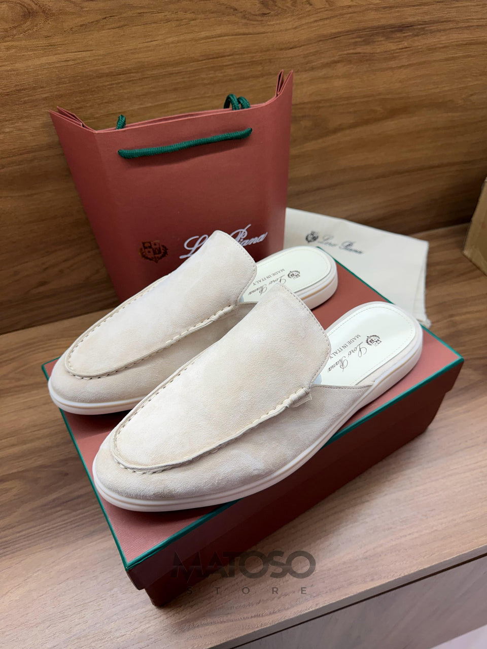 Loafer LP bege 42br pronta entrega