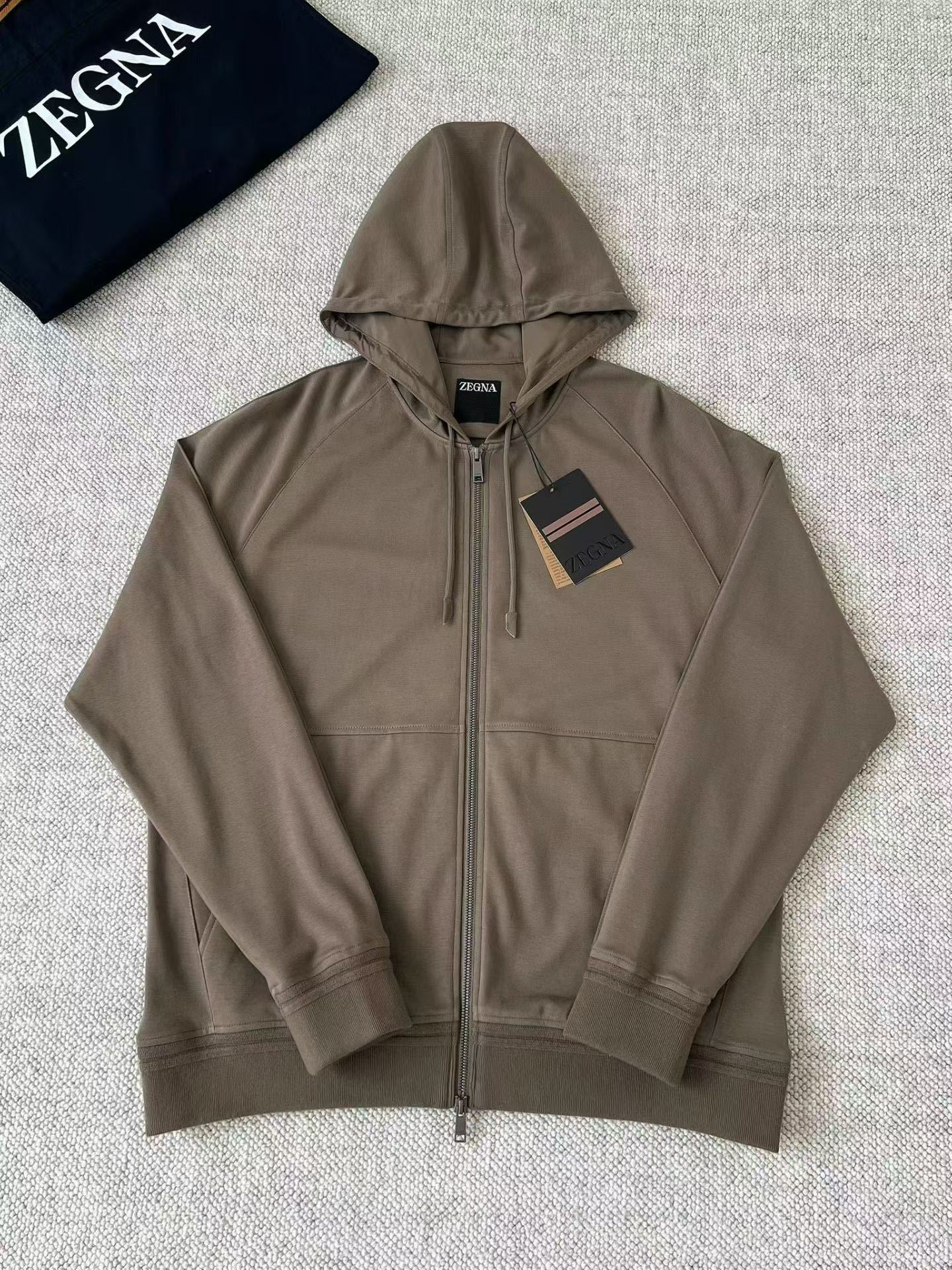 Conjunto Moletom Zegna Bege