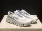 Tênis On Running Cloudmonster 3 branco/cinza