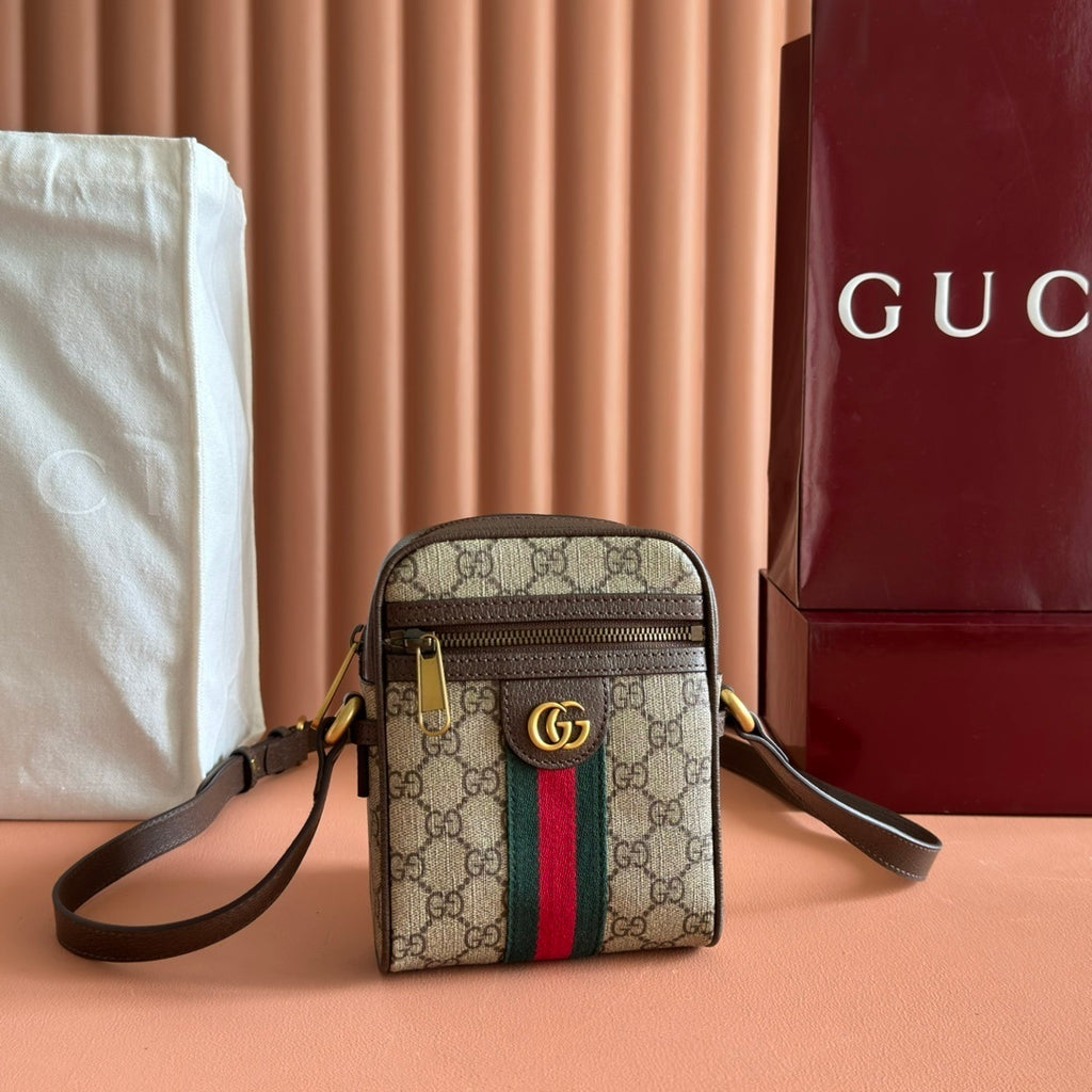 Bag Gucci GG Supreme Ophidia Mini 14.5x18x6cm